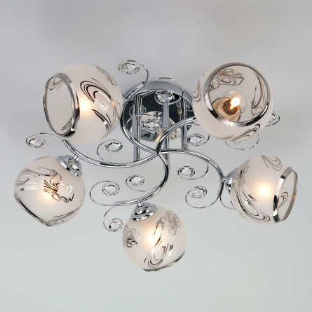 Потолочная люстра Delano 30031/5 хром фото 1