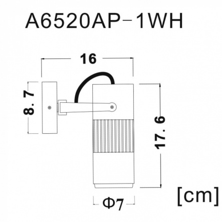Спот Linea A6520AP-1WH фото 2
