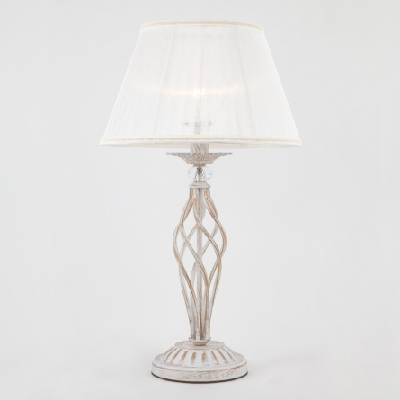 Интерьерная настольная лампа Selesta 01002/1 белый с золотом фото 1