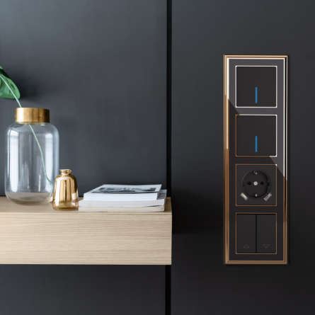 Выключатель Встраиваемые механизмы черные W1110108 фото 2