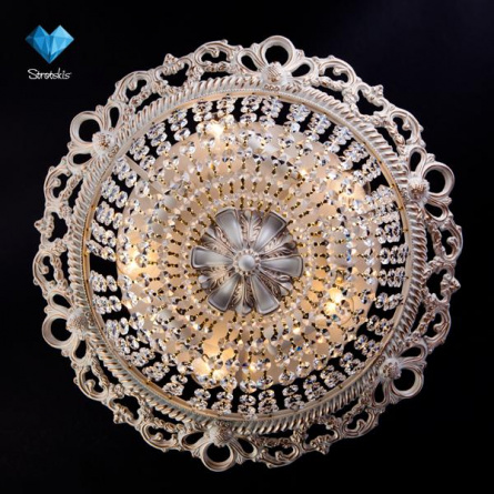 Потолочная люстра Ajmeri 3298/5 белый с золотом фото 2