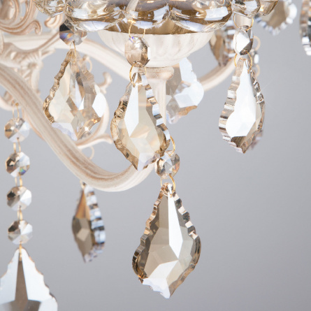 Подвесная люстра Elisha 3281/5 белый с золотом фото 2