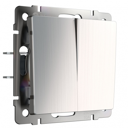 Выключатель Встраиваемые механизмы глянцевый никель W1122002 фото 1