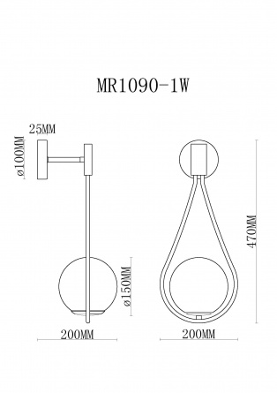 Бра Florenz MR1090-1W фото 2