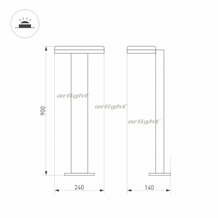 Наземный светильник TENT 029978 фото 2