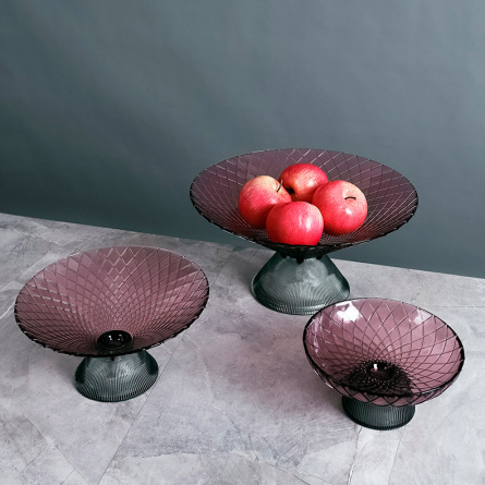 Мебель и интерьер/Вазы Cloyd MESO Vase / Ø35 см - фиолет. стекло (арт.50027) фото 3