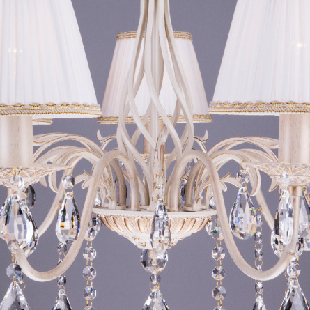 Подвесная люстра Amelia 3637/7 белый с золотом фото 3