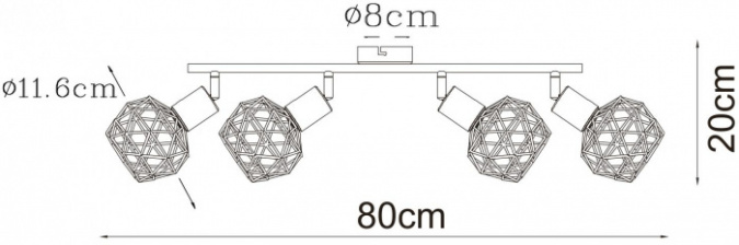 Спот Sospiro A6141PL-4AB фото 2