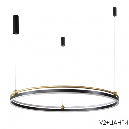Люстра Crystal Lux FERNANDO SP123W LED  BLACK/GOLD фото 20