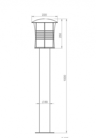 Наземный фонарь Бордо 180-42/b-03 фото 2