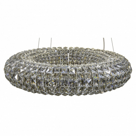 Кольцевая люстра с плафоном из хрустальных страз LERD фото 1