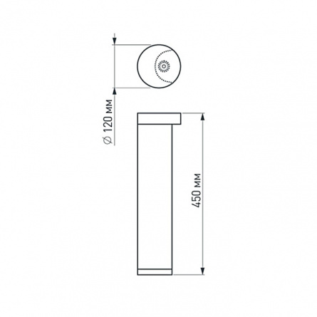 Наземный светильник ROUND 120 020336 фото 3