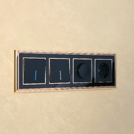 Выключатель Встраиваемые механизмы черные W1110108 фото 3