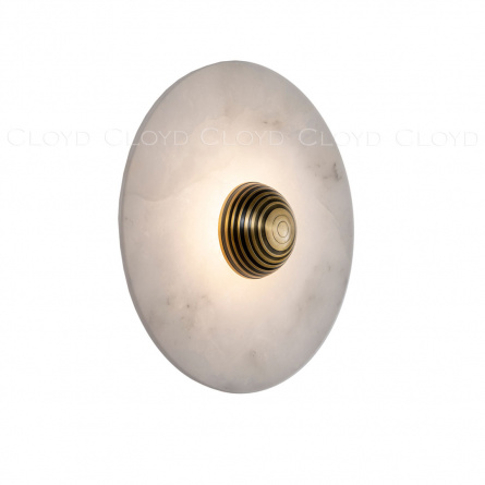 Бра Cloyd AXIOM-A W1 / Ø20 см - алебастр - латунь (арт.20331) фото 1