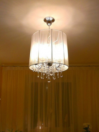 Подвесная люстра Allata 2045/5 хром / белый фото 2