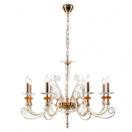 Бра Crystal Lux CATARINA AP1 V2 GOLD/TRANSPARENT-COGNAC фото 14