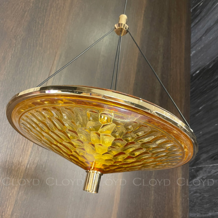 Подвесные светильники Cloyd FANTOM P1 / Ø32 см- желтый - золото (арт.11248) фото 2