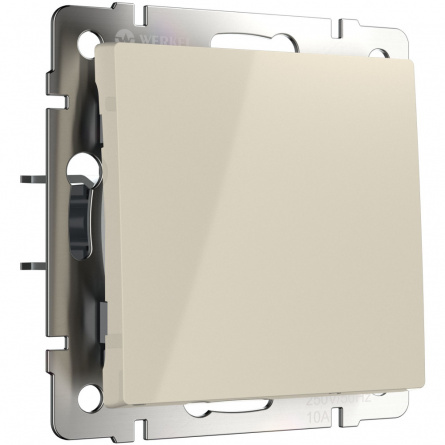 Выключатель Встраиваемые механизмы слоновая кость W1110003 фото 1