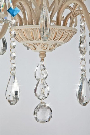 Подвесная люстра Amelia 10054/5 белый с золотом фото 4