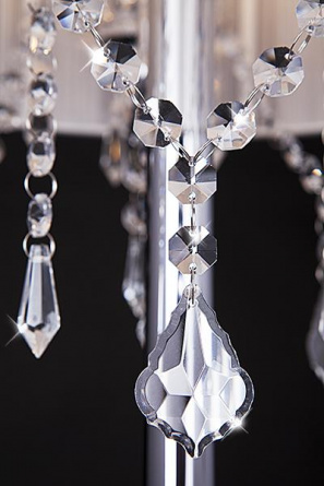 Торшер Allata 2045/3F хром / белый фото 2