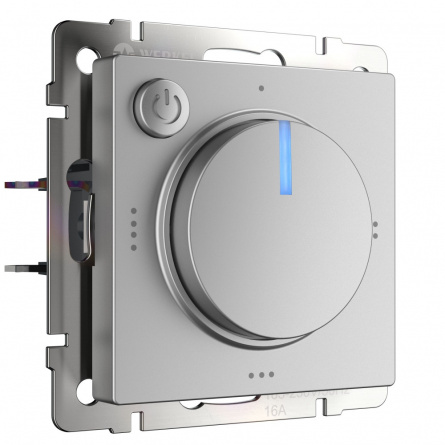 Терморегулятор Встраиваемые механизмы серебряные W1151106 фото 1