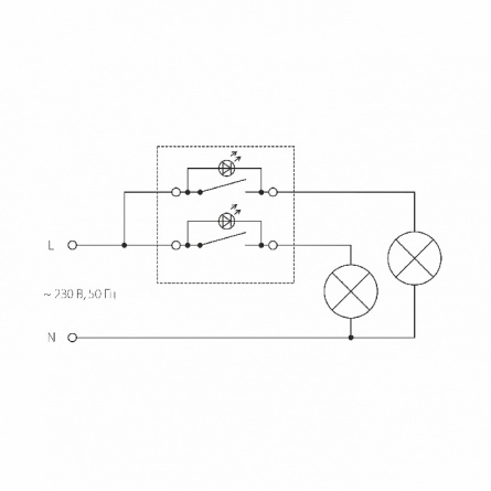 Выключатель Встраиваемые механизмы глянцевый никель W1120102 фото 2