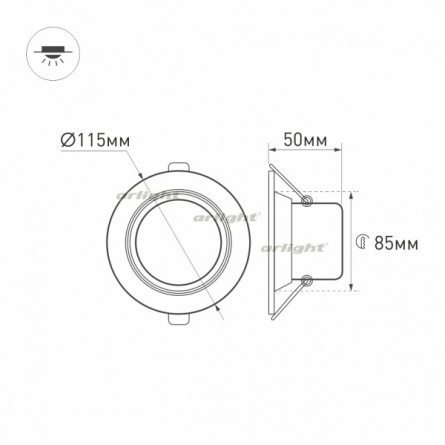 Точечный светильник LTD WIDE 018410 фото 2