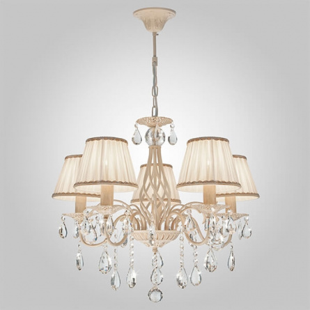 Подвесная люстра Amelia 10054/5 белый с золотом фото 1