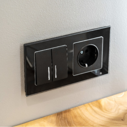 Розетка Встраиваемые механизмы черные W1171308 фото 4