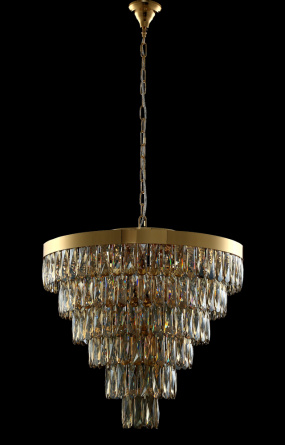 Люстра Crystal Lux ABIGAIL SP-PL15 D620 GOLD/AMBER фото 4