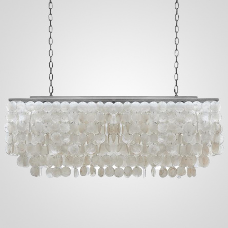 Люстра rectangle SHELL Chandelier 2 cascades фото 1