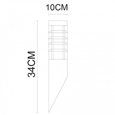 Архитектурная подсветка Paletto A8363AL-1SS фото 2