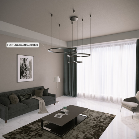 Люстра Crystal Lux FORTUNA SP123W LED BLACK фото 12