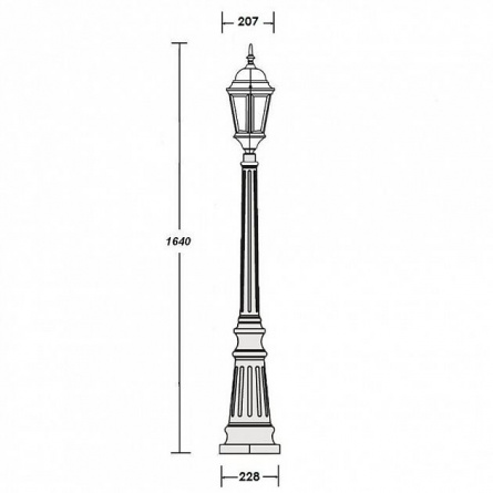 Наземный фонарь  91411L Gb фото 2