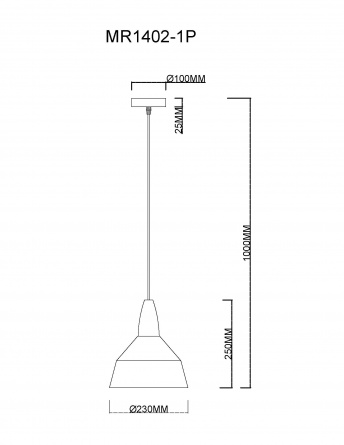 Подвесной светильник Brigitte MR1402-1P фото 2