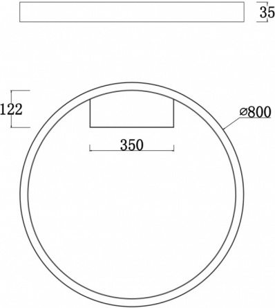 Потолочный светильник Rim MOD058CL-L50W4K фото 2