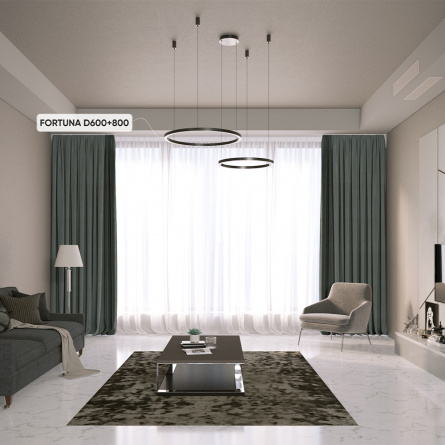 Люстра Crystal Lux FORTUNA SP123W LED BLACK фото 5